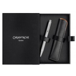 Coffret Stylo Bille Ecridor et son Etui cartes cuir Caran d'Ache® Hypnose