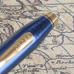 Stylo Plume Moyenne Cross® Century II Bleu Cobalt Translucide