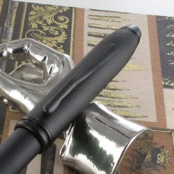 Stylo Plume Fine Cross® Townsend Noir Mat PVD Pointe de Diamant