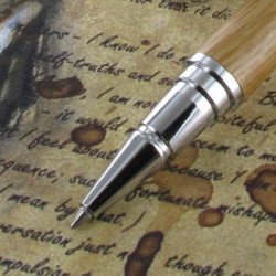 Coffret Stylo Roller Oberthur® "Okoume" Bois de Chêne
