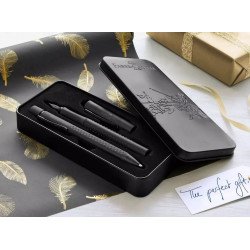Coffret stylos Plume + Bille Faber Castell® GRIP Anthracite