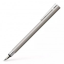 Stylo Plume Moyenne Faber Castell® "NEO" Acier Mat