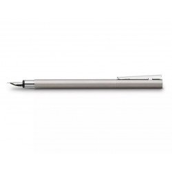 Stylo Plume Moyenne Faber Castell® "NEO" Acier Mat