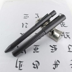 Coffret stylos Plume + Bille Faber Castell® GRIP Anthracite