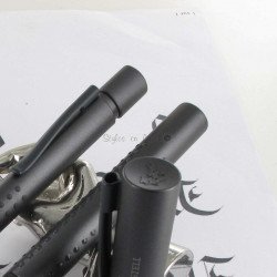 Coffret stylos Plume + Bille Faber Castell® GRIP Anthracite