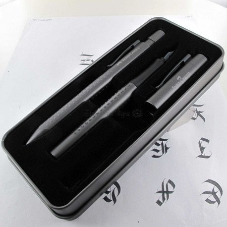 Coffret stylos Plume + Bille Faber Castell® GRIP Anthracite Coffret stylos Plume + Bille Faber Castell® GRIP Anthracite