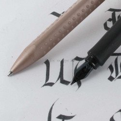 Coffret stylos Plume + Bille Faber Castell® GRIP Cuivré Rosé