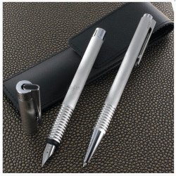 Parure de Stylos (Plume & Bille) LAMY® "Logo" brushed