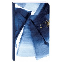 Carnet broché Clairefontaine® Indigo Bleu, Blanc & Or
