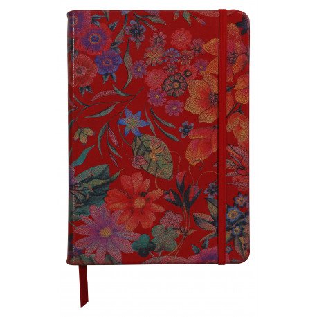 Carnet souple en Cuir Clairefontaine® Céleste Jardin Rouge Carnet souple en Cuir Clairefontaine® Céleste Jardin Rouge