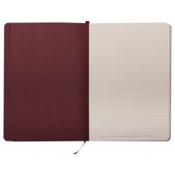 Carnet souple en Cuir Clairefontaine® Céleste Jardin Rouge