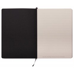 Carnet souple en Cuir Clairefontaine® Céleste Laser Noir