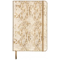 Carnet souple en Cuir Clairefontaine® Céleste Laser Or