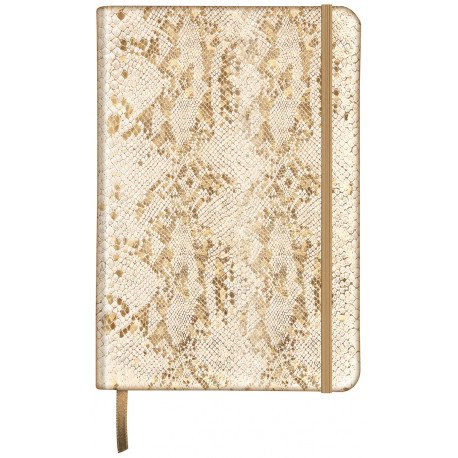 Carnet souple en Cuir Clairefontaine® Céleste Laser Or