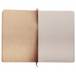 Carnet souple en Cuir Clairefontaine® Céleste Laser Or
