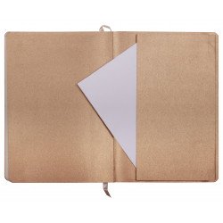 Carnet souple en Cuir Clairefontaine® Céleste Laser Or