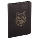 Carnet rigide en Cuir Clairefontaine® Forest Loup