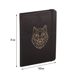 Carnet rigide en Cuir Clairefontaine® Forest Loup