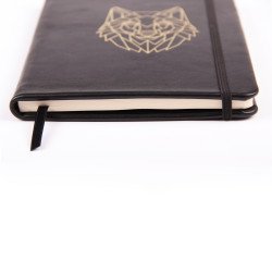 Carnet rigide en Cuir Clairefontaine® Forest Loup