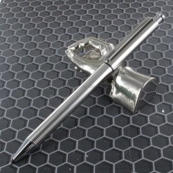 Stylo LAMY "Twin Pen st" Multi-Fonctions Acier Mat (Bille noire et mine 0,5)