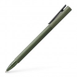 Stylo Roller Faber Castell® "NEO" Aluminium Vert