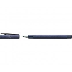 Stylo Plume Moyenne Faber Castell® "NEO" Aluminium Bleu Mat