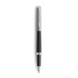 Stylo Plume Fine WATERMAN® Hémisphère Essentiel Acier Noir Mat