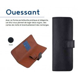 Etui Stylos Oberthur® Ouessant (2 stylos) Noir