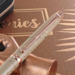Stylo Bille Oberthur® "Palazzo" Laqué Crème