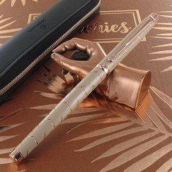 Stylo Bille Oberthur® "Palazzo" Laqué Crème