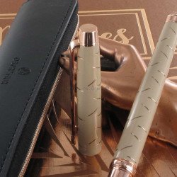 Stylo Bille Oberthur® "Palazzo" Laqué Crème