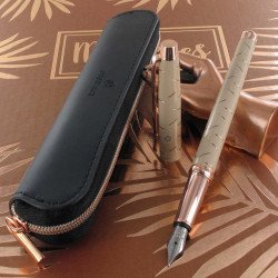 Stylo Plume Oberthur® "Palazzo" Laqué Crème