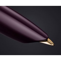 Stylo Plume Moyenne PARKER® 51 Prune & Or 18 carats