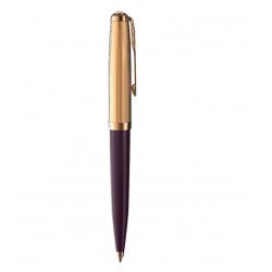 Stylo Plume Moyenne PARKER® 51 Prune & Or 18 carats