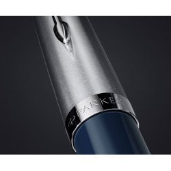 Stylo Plume Moyenne PARKER® 51 Bleu Nuit Chromé