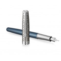 Stylo Plume Moyenne PARKER® SONNET Bleu & Métal