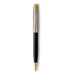Stylo Bille PARKER® SONNET Noir & Métal Finition Or