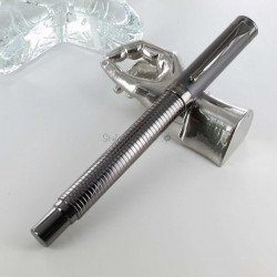 Coffret Stylo Roller Oberthur "Orion" Chevron Gris Mat Chevrons + 2 recharges offertes