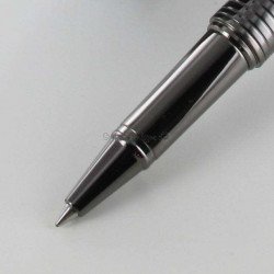 Coffret Stylo Roller Oberthur "Orion" Chevron Gris Mat Chevrons + 2 recharges offertes