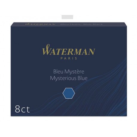 Cartouches Bleues/Noires Longues boite de 8 Waterman® Cartouches Bleues/Noires Longues boite de 8 Waterman®