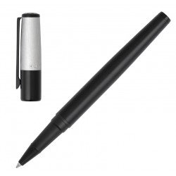 Stylo Roller Hugo Boss® Gear MINIMAL Noir & Chrome