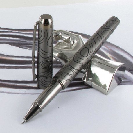 Stylo Roller Oberthur® Himalaya Gun Noir Stylo Roller Oberthur® Himalaya Gun Noir