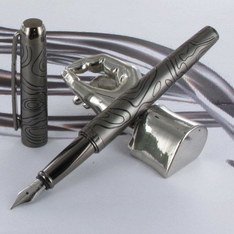 Stylo Plume Oberthur® Himalaya Gun Noir Stylo Plume Oberthur® Himalaya Gun Noir