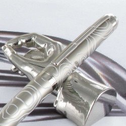 Stylo Bille Oberthur® Himalaya Nickel blanc