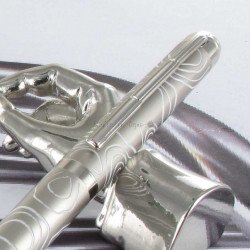 Stylo Roller Oberthur® Himalaya Nickel Blanc