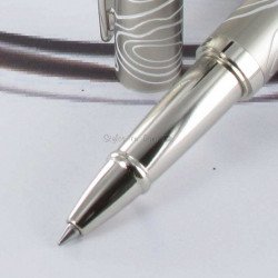 Stylo Roller Oberthur® Himalaya Nickel Blanc