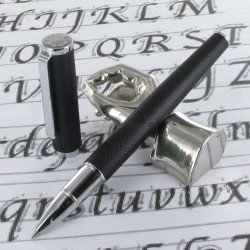 Stylo Roller Hugo Boss® Formation Herringbone Chrome