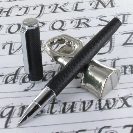 Stylo Roller Hugo Boss® Formation Herringbone Chrome Stylo Roller Hugo Boss® Formation Herringbone Chrome