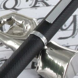 Stylo Roller Hugo Boss® Formation Herringbone Chrome