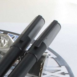 Parure Stylos Roller & Bille Hugo Boss® Gear MINIMAL Noir & Chrome